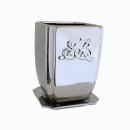 アルジャン Pot&Saucer M 北欧 おしゃれ フラワーポット プランター 銀色