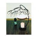 グラスビーズツリー(オイルウォーマー) キャンドル アロマスタンド おしゃれ アイアン 植物モチーフ