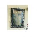 ウォールミラー ガーランド アイアン 植物モチーフ おしゃれ エレガント 壁掛け 鏡 フレーム