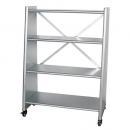 4 TIER TAPERED METAL SHELF GALVANIZED シェルフ 高さ118