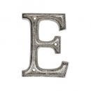 METAL LETTER 105 SILVER "E" アルファベットオブジェ アルミ 高さ10.5