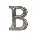 METAL LETTER 105 SILVER "B" アルファベットオブジェ アルミ 高さ10.5