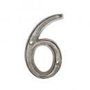 METAL LETTER 105 SILVER "6/9" アルファベットオブジェ 高さ10.5