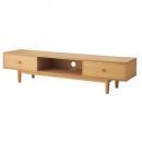 ヘンリー TVボード ナチュラル 木製 天然木 アッシュ おしゃれ シンプル 棚 幅180