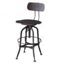 カウンターチェア 木製 おしゃれ シンプル ダークブラウン 椅子 インダストリアル 高さ108