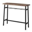 カウンターテーブル 天然木 スチール モダン シンプル パイン おしゃれ ナチュラル 幅120