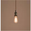 ライト 2個セット シンプル ペンダントライト 照明 電球付き LED対応 インダストリアル 幅6