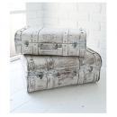 SWアールトランク2点セット アンティーク調 シャビー ホワイト おしゃれ 収納 ディスプレイ