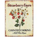 ガーデニング プレート ワイルドストロベリーアンティーク看板 ヴィンテージデザイン カントリー