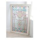 ステンドグラスフレーム アンティーク調 フレーム ガラス おしゃれ ディスプレイ きれい