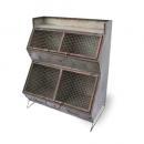 ドロール4シェルフ アンティーク調 棚 プランタースタンド アイアン シャビー 高さ56