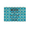 コイアマット09-BL ブルー BELIEVE おしゃれ アメリカン イラスト 玄関マット