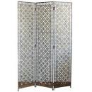 琥珀色ビーズアイアンパーテーションL ジュエルビーズ/ついたて インテリア 衝立 間仕切り