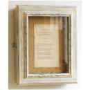 コレクションボックスS アンティーク雑貨アクセサリー小物 ディスプレイ シャビーホワイト 額フレーム