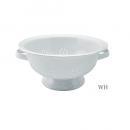 アンプリュスコランダーM-WH プランター かわいい おしゃれ ホウロウ フラワーポット ホワイト