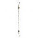 アンティークチェーン 天井吊り下げディスプレイ 雑貨小物植物 サンドベージュ 60cm 2本組