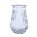 フラワーベース 花瓶 クリア ガラス おしゃれ 綺麗 花器 高さ16.5