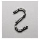 Sフックダブル 10個セット インダストリアル 無骨 おしゃれ シンプル アイアン 小物掛け 幅5