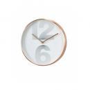 エッジ壁掛け時計 30cm 数字 スマート おしゃれ カッパー ウォールクロック ラウンド