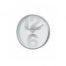 エッジ壁掛け時計 30cm 数字 スマート おしゃれ シルバー ウォールクロック ラウンド