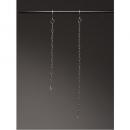 チェーン アンティーク調 シャビー シルバー ハンギング ディスプレイ モビール 長さ45