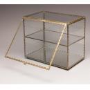 ディスプレイケース アンティーク調 ブラス 扉 ショーケース ディスプレイ おしゃれ 幅29