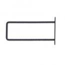 シングルブラケットリブ M アイアン ブラック DIY シンプル ブラケット 高さ12.5