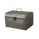 ゲシュマック ツールボックス Lサイズ アンティーク調 おしゃれ グレー 無機質 ブリキ