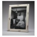 ポスターフレーム S アンティーク調 木製 ホワイト おしゃれ 写真 A4 壁掛け 高さ36