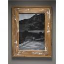 ポスターフレーム アンティーク調 木製 ブラウン おしゃれ 写真 壁掛け シャビー 高さ56