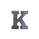 ブリキアルファベットオブジェK インテリア イニシャル ディスプレイ エンブレム プレート