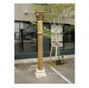 柱 アンティーク調 木製 ブラウン おしゃれ ナチュラル DIY重厚感 ヴィンテージ 高さ245