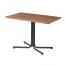 ダリオ カフェテーブル ミディアムブラウン 木製 ナチュラル 天然木 幅100