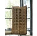 ドア 木製 ミディアムブラウン アンティーク調 シャビー 窓 おしゃれ 飾り 高さ178