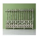 フェンス アンティーク調 ホワイト おしゃれ ディスプレイ ガーデンファニチャー トレリス 幅124