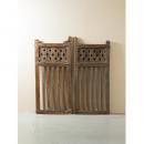 ゲート 木製 ミディアムブラウン アンティーク調 シャビー 扉 おしゃれ 飾り 高さ105