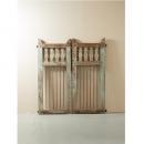 ゲート 木製 グリーン ブラウン アンティーク調 シャビー 扉 おしゃれ 飾り 高さ105