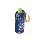 雑誌掲載!ペットボトルケース 500mlストラップ付 ブルーカラフルポップ ピクニックランチ 2P