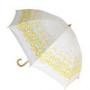 99%紫外線UVカット!折りたたみ長傘(タンポポ柄 花柄 カラフル)藤巻き手元