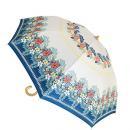 99%紫外線UVカット!折りたたみ長傘(トロピカル柄 花柄 カラフル)藤巻き手元