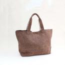 トートバッグ インド麻 ワイド 定番大人めブラウン 収納力抜群 通勤通学 マザーズバッグ