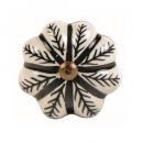 セラミックノブ 3個セット 陶器 アンティーク調 綺麗 フラワー ホワイト DIY 直径4.5