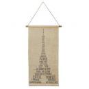 タペストリーD ロールウォールデコ 壁掛け エッフェル塔 パリ ヴィンテージ インダストリアル