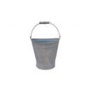 ブリキバケツS  2個セット 錆加工 グレー アンティーク ガーデニング ディスプレイ ヴィンテージ