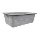 ブリキ コンテナ ガーデニング アンティーク ナチュラル グレー 植物 花壇 ディスプレイ ベランダ