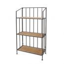 ウッド アイアン ラック シェルフ 棚 3段 ロウ 北欧モダン ヴィンテージ おしゃれ ディスプレイ
