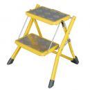 FOLDING 2-STEPS YELLOW 踏み台 黄色 インダストリアル おしゃれ ディスプレイ
