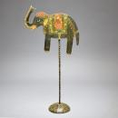 象のスタンドオブジェ アンティーク調  通販