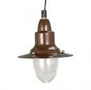 PENDANT LAMP W/GLASS BROWN シーリングランプ インダストリアル 高さ17