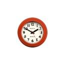 掛け時計 ガラス シンプル レッド モダン アンティーク おしゃれ 直径30